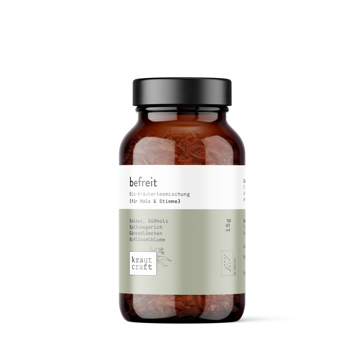 befreit Bio-Kräuterteemischung {verjagt den Frosch im Hals}